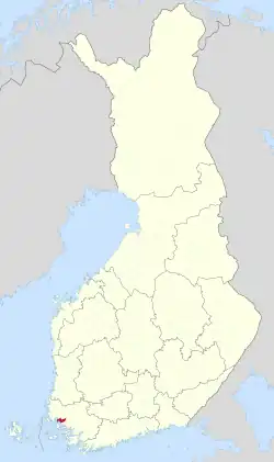 Location of Masku in Finland