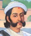 Portrait of Mathabar Singh Thapa in National Museum of Nepal, Chhauni