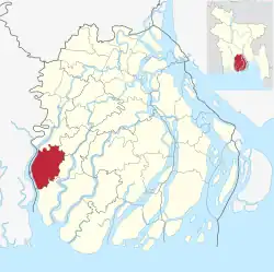 Location of Mathbaria