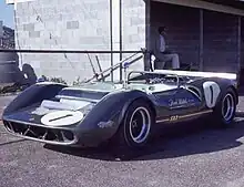 The Matich SR3 in the pits at Surfers Paradise in mid-1968