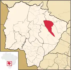 Location in Mato Grosso do Sul  state