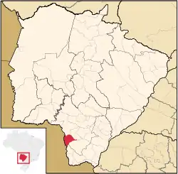 Location in Mato Grosso do Sul  state