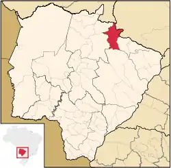 Location in Mato Grosso do Sul  state