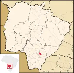 Location in Mato Grosso do Sul  state