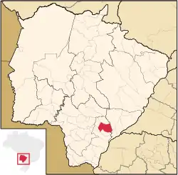 Location in Mato Grosso do Sul  state