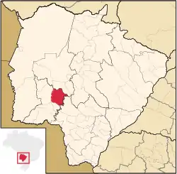 Location in Mato Grosso do Sul  state