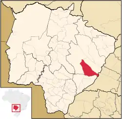 Location in Mato Grosso do Sul  state