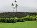 ocean side of heiau wall