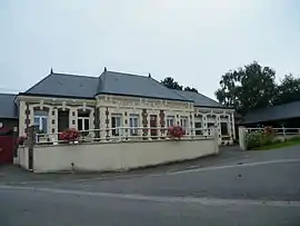 The town hall and school in Maurepas