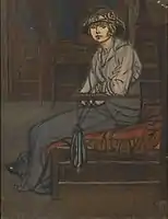 Maxime Dethomas: Parisienne assise (1914).