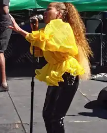 Jones performing at Soul of Pride, 2019