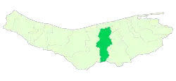 Location of Babol County in Mazandaran province