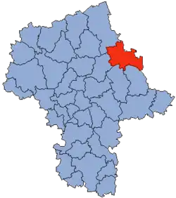 Location within the voivodeship