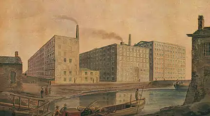 Image 22Cotton mills in Ancoats about 1820 (from History of Manchester)