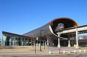 The McCormick Tribune Campus Center at Chicago's IIT Campus by Rem Koolhaas, completed 2003