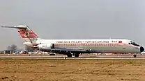 A McDonnell Douglas DC-9 of the airline