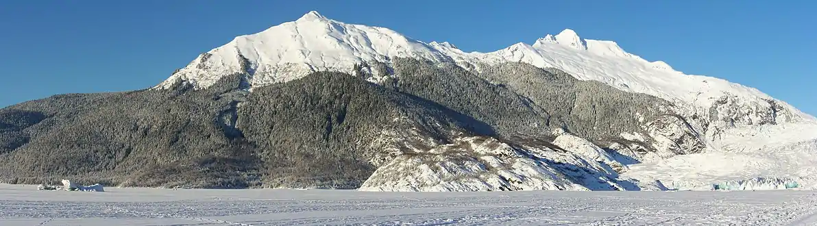 McGinnis Mountain and Stroller White Mountain (right) in winter