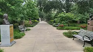 Hawkins Sculpture Walk, looking north