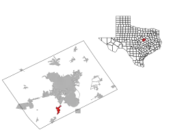 Location within McLennan County