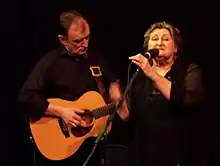 Martin Carthy and Norma Waterson at a Waterson:Carthy performance in Cranleigh, April 2006.