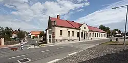 Post office and inn in the centre of Mečeříž