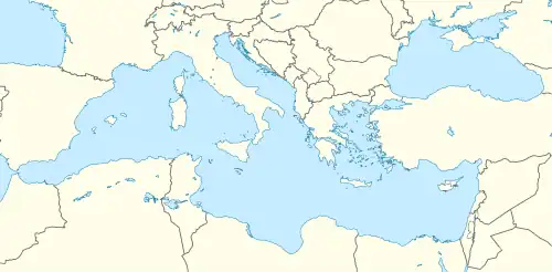 Battle of Alexandria (30 BC) is located in Mediterranean