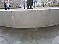 The Portland Stone meeting circle after cleaning