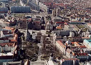 Aerial view of Kecskemét