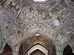 Frescoed/painted decoration in a hammam from the reign of Shah Abbas I in Mashhad, Iran (16th or 17th century)