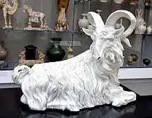 Porcelain figure of a goat, by J. J. Kaendler, Meissen, c. 1732