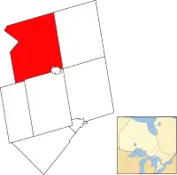 Melancthon Township within Dufferin County