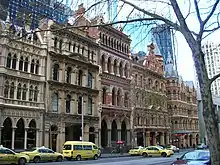 Gothic and Victorian buildings on Collins Street