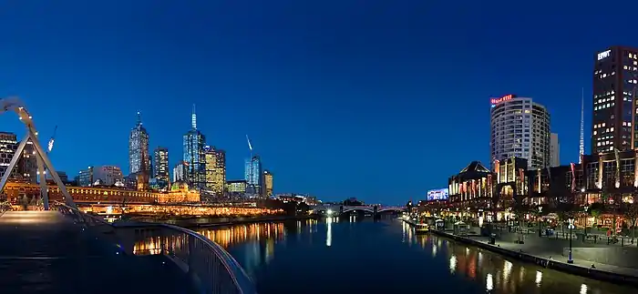 Yarra River from inner-city bridge