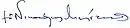 Meletios Kalamaras's signature