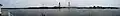 A 270-degree view of the bridge from the Piscataqua River