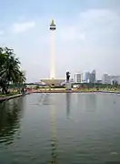 The Monas reflecting pool