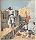 Merina troops standing guard.
