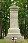 Grave marker near his burial site