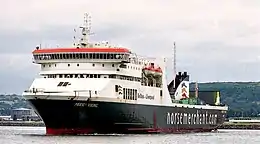 Mersey Viking arriving in Belfast