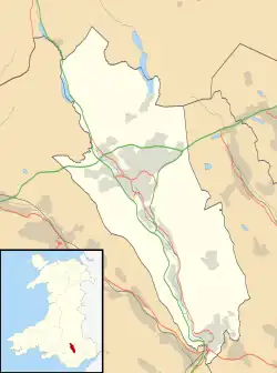 Prince Charles Hospital is located in Merthyr Tydfil