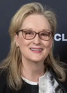 A photograph of Meryl Streep in 2018