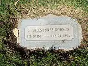 Grave site of Charles Innes Robson (1837–1894), Block #72.