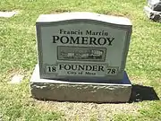 Grave site of Francis Martin Pomeroy, Block #72.