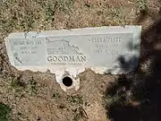 Grave site of George Nicholas Goodman (1885–1959) and Clara Platt Goodman (1898–1994), Block #424.