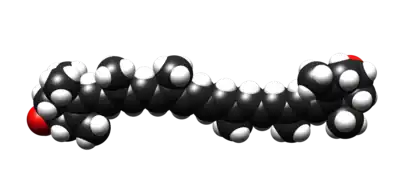 Space-filling model of Meso-zeaxanthin