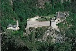 Aerial view of the castle