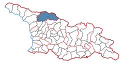 Location of the municipality within Georgia