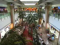 The ponds and water features inside MCP Central, which were removed after the renovation in 2014