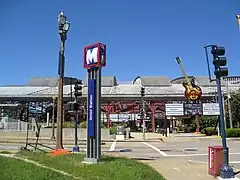 MetroLink monument sign at Union Station