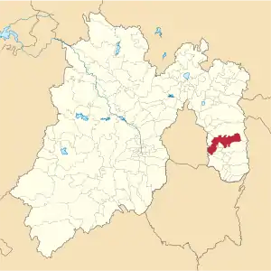 Chalco location in State of Mexico